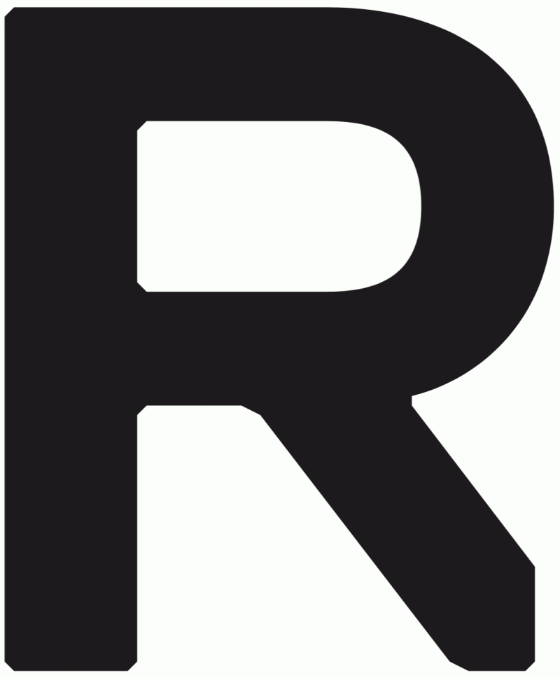 Capital R in Replica font